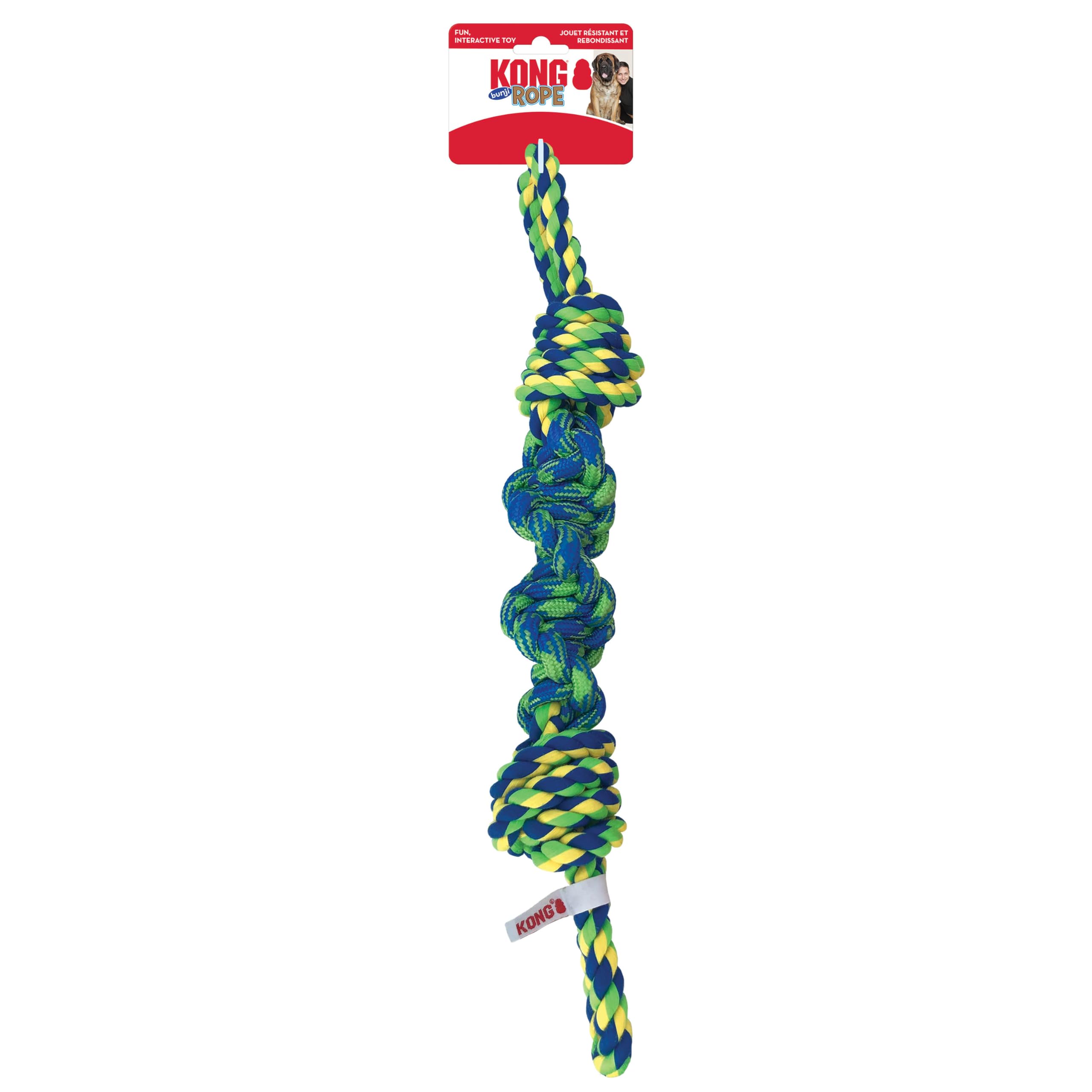 Kong Rope Bunji Dog Toy, Assorted (Large)