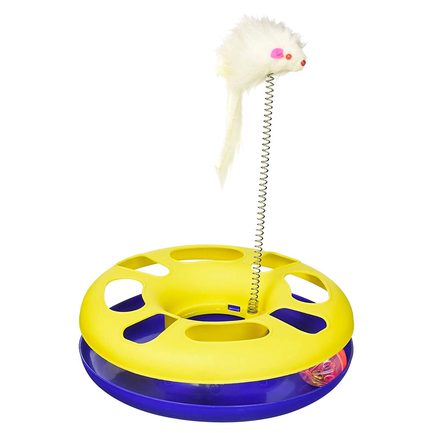 Kole Bulk Buys Od386-1 Ball Track Cat Toy With Mouse Swatter