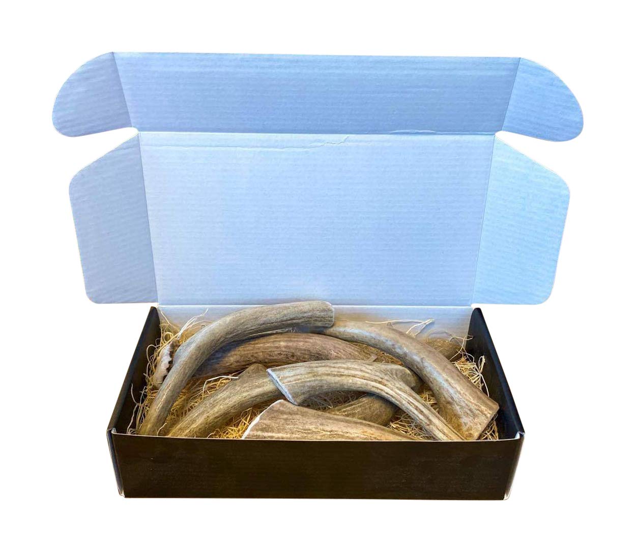 The Antler Box Premium Deer Antler Dog Chews (1 Lb Bulk Pack) (Small(7 To 8 Antlers/Lb
