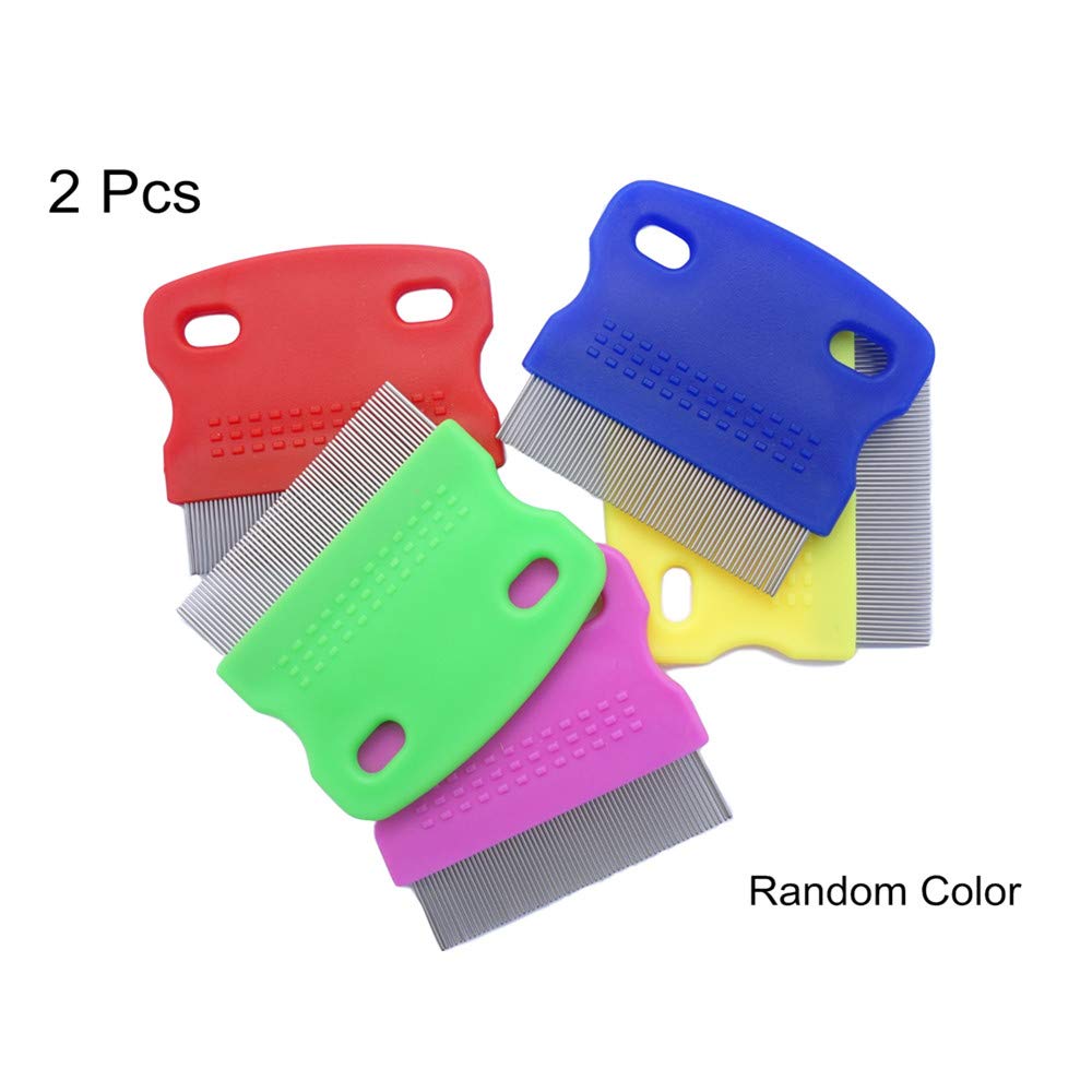 2 Pcs Cat Combs Dogs Grooming Combs Tear Stain Remover, Effectively Removes Crust, Loose Hair, Eye Stain On Pet(Random Color)