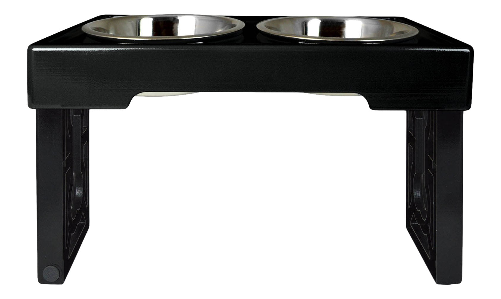 OurPets Feeder Barking Bistro Pet Bowl,Silver