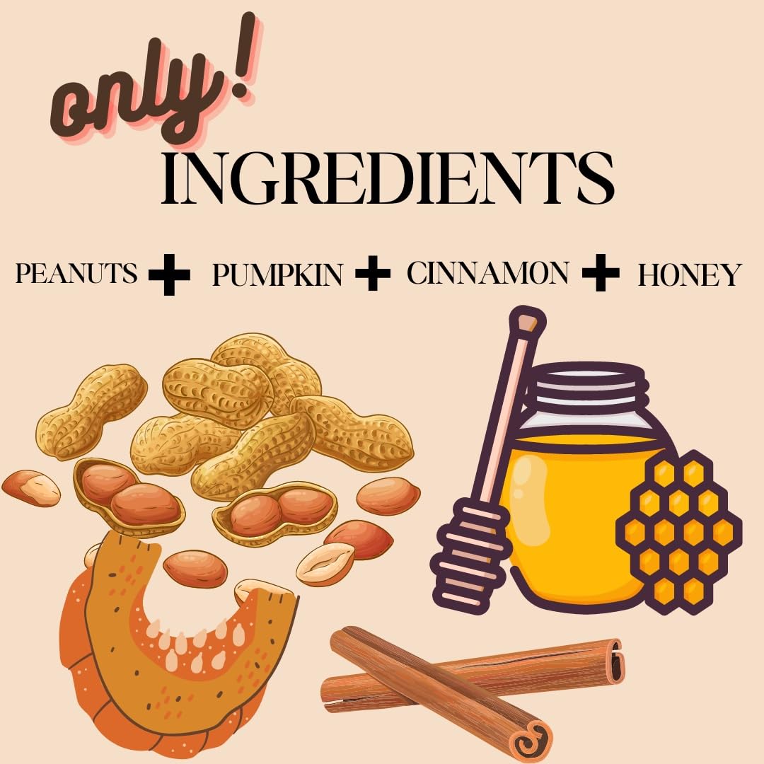 BUDDY BUDDER Barkin Banana + Pumpkin Pup, 100% All Natural Dog Peanut Butter, Peanut Butter Dog Treat, Made in USA (Set of 2 | 1