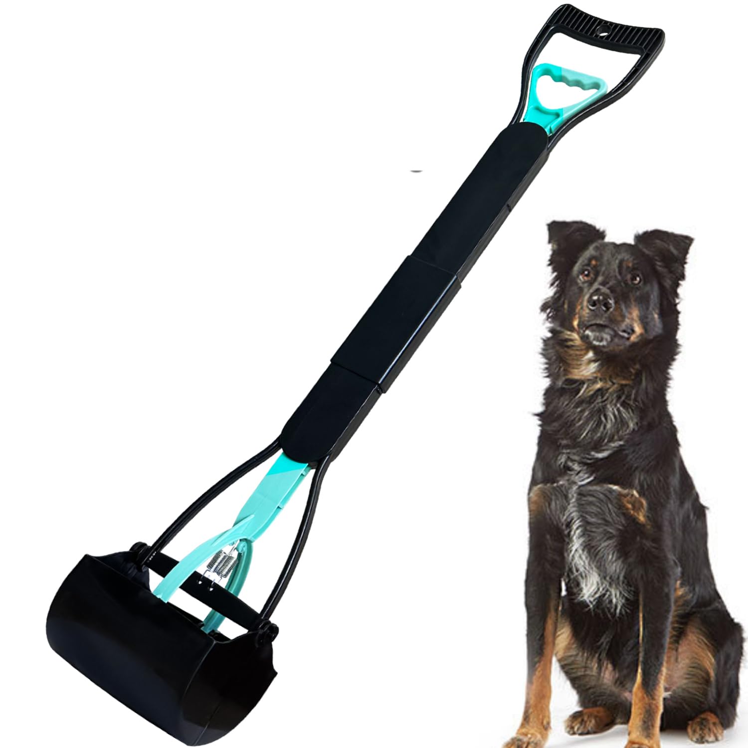 Ienjoyed 32' Tall Pooper Scooper, Large Pooper Scooper For Dogs Heavy Duty, Dog Pooper Scooper With Long Handle & High Strength