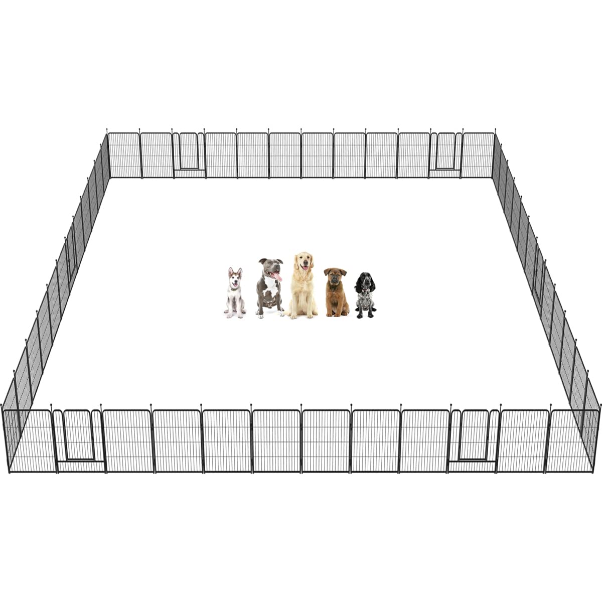 Fxw Rollick Dog Playpen For Yard, Rv Campingpatented, 32 Inch 48 Panels