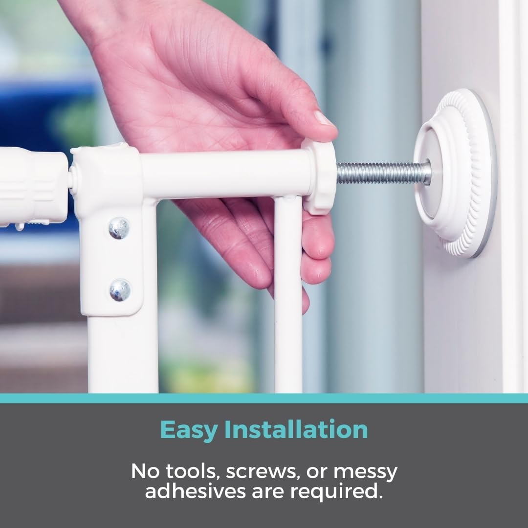 Toddleroo by North States Baby Gate Wall Guards: Provides Extra Safety and Stability for Most Pressure Mounted Baby Gates. Prote