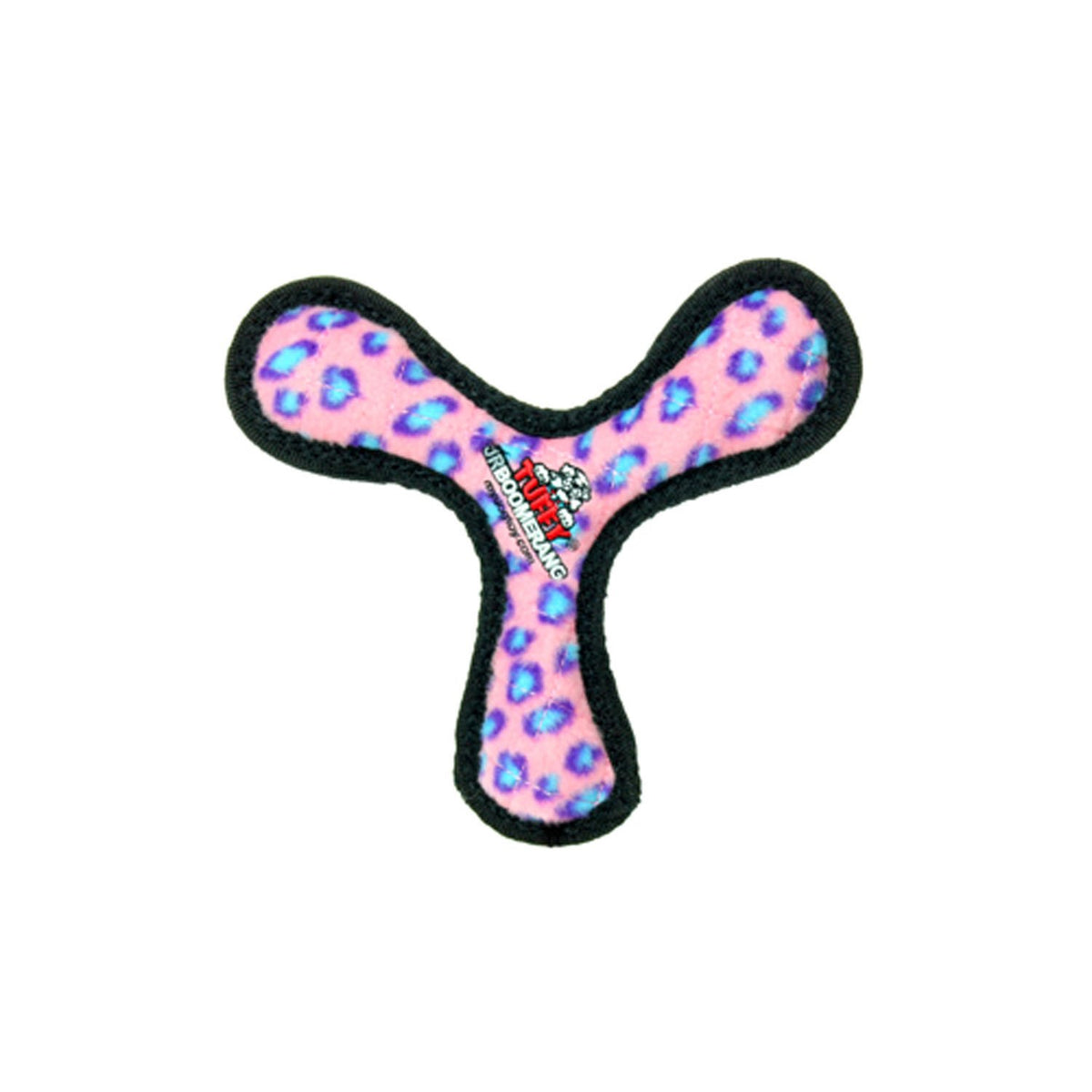 Tuffy - World'S Tuffest Soft Dog Toy -Ultimate Boomerang-Squeakers-Multiple Layers.Made Durable, Strong & Tough.Interactive Play(Tug, Toss & Fetch).Machine Washable & Floats (Junior, Pink Leopard)
