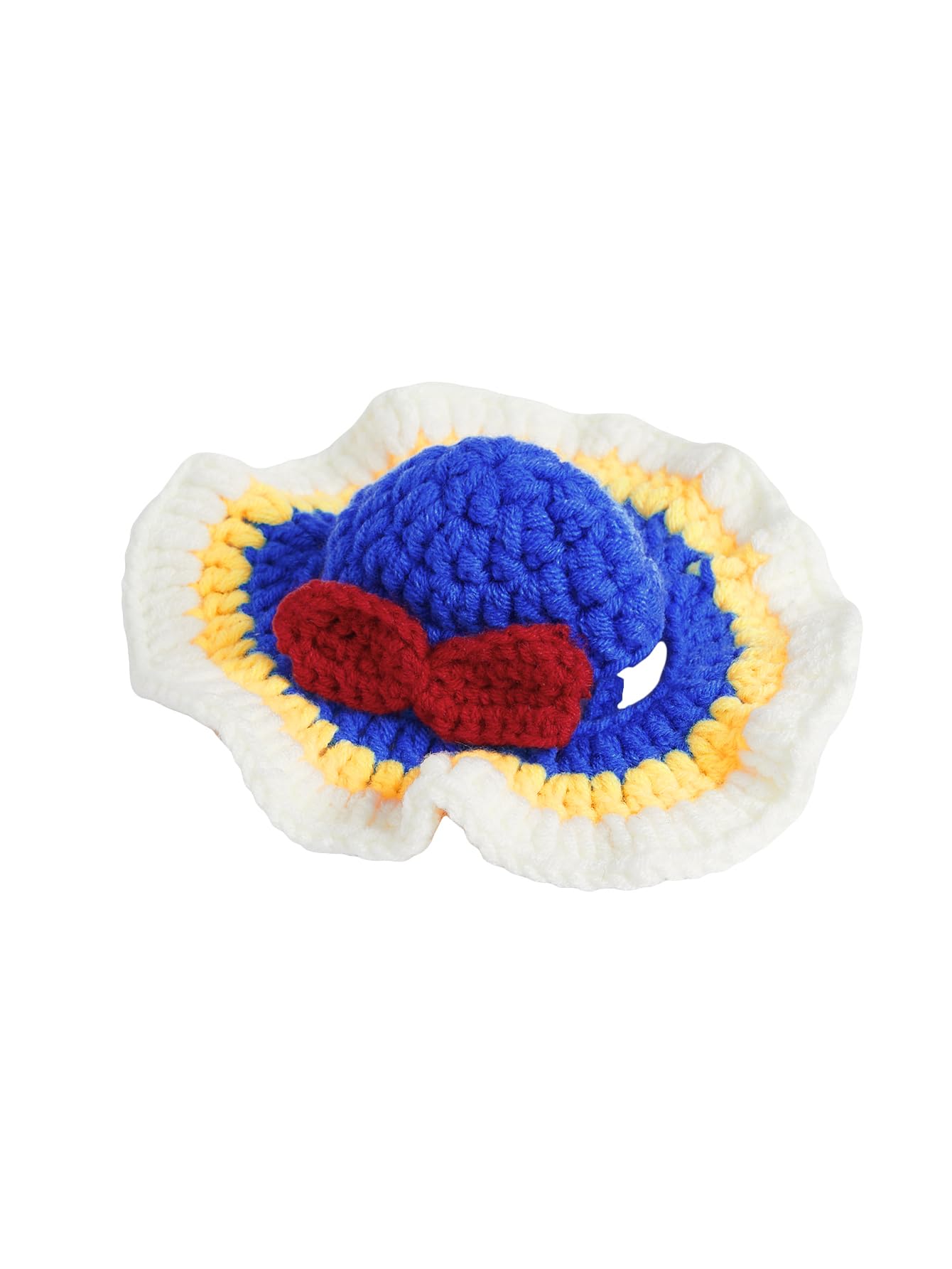 Qwinee Cartoon Princess Design Knit Cute Dog Hat Soft Cat Hat Rabbit Hat Halloween Christmas Party Costume Head Wear Accessories