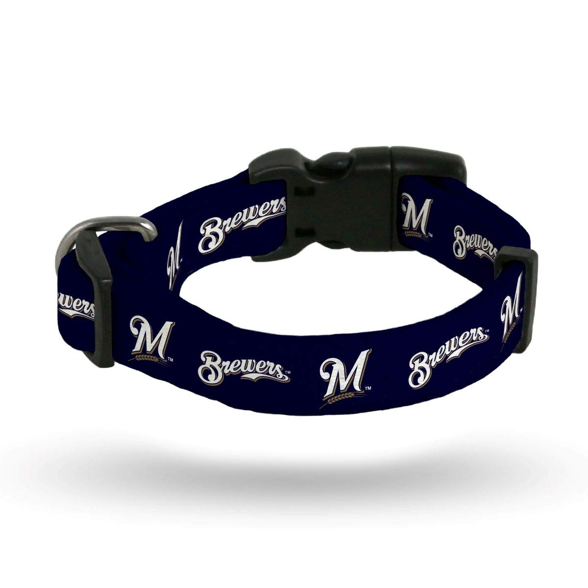 Rico Industries Mlb Milwaukee Brewers Pet Collarpet Collar Medium, Team Colors, Medium