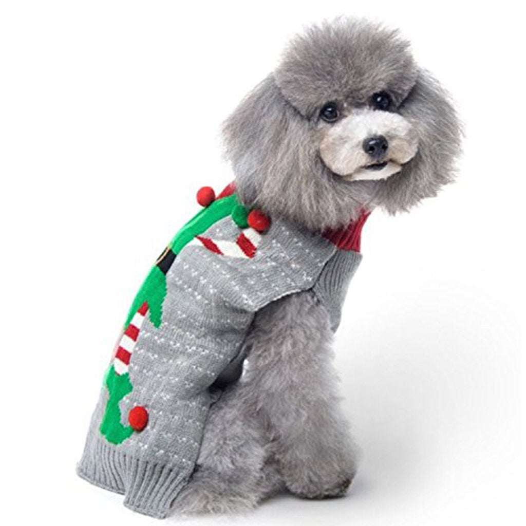 Bobibi Ugly Christmas Dog Sweaters Pet Dog Winter Knitwear Warm Clothes