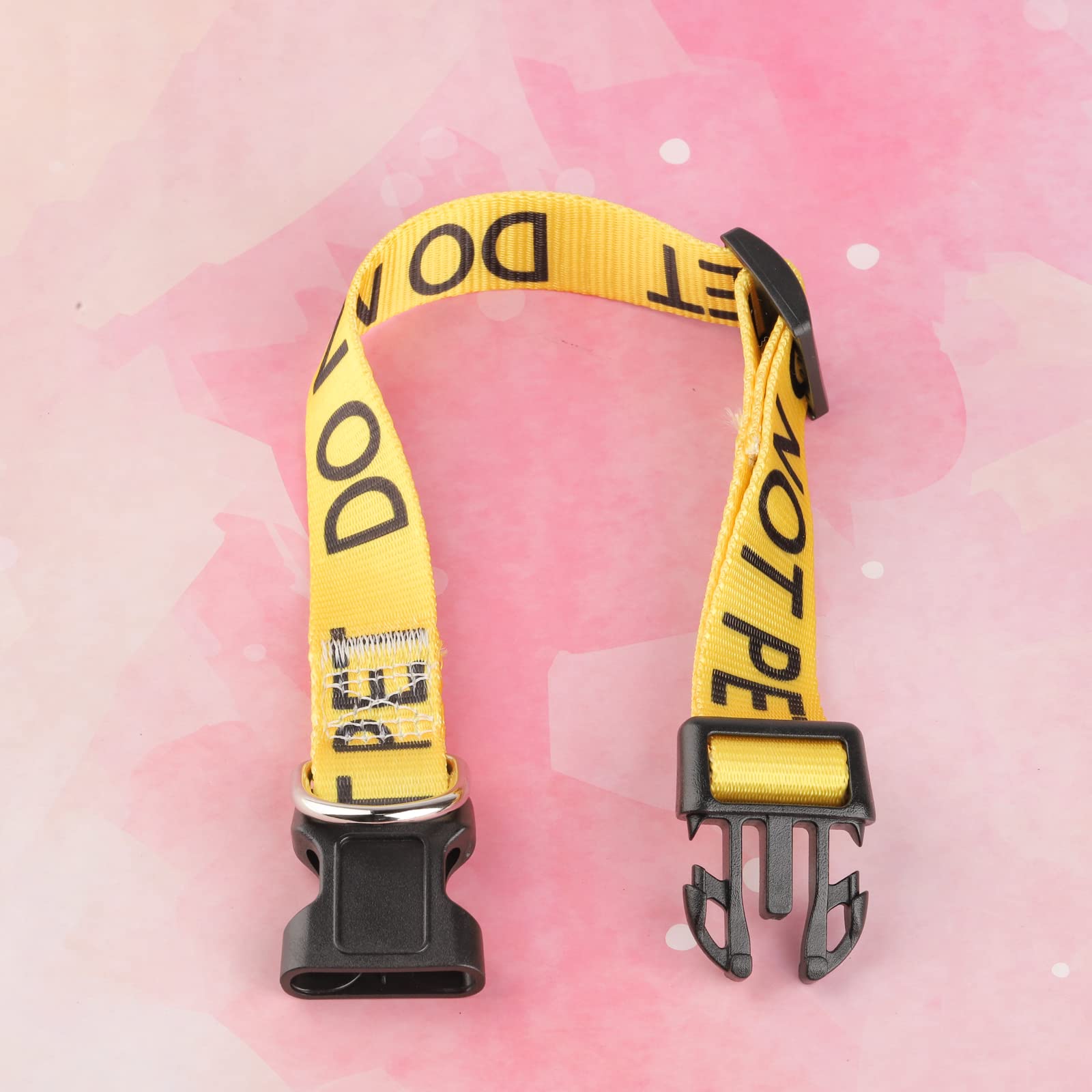 Cenwa Do Not Pet/Caution Dog Collar Stay Away Dog Collar Do Not Touch Dog Collar (Yellow Do Not Pet)