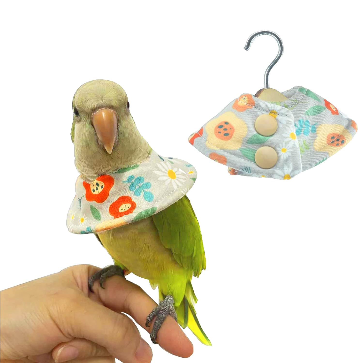 Guanlant Bird Collars For Monk Parakeets, Quaker Parrot Feather Plucking Soft Collar, Parrot Recovery Cones Sun Conure Neck Feat