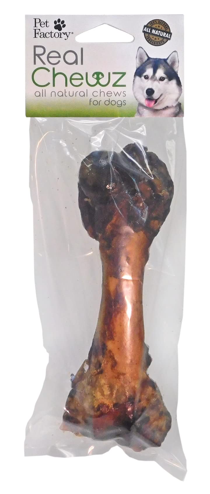Pet Factory Real Chewz 6-8 Pork Femur Bone Dog Chew Treat, 100% All-Natural - 1 Count/1 Pack
