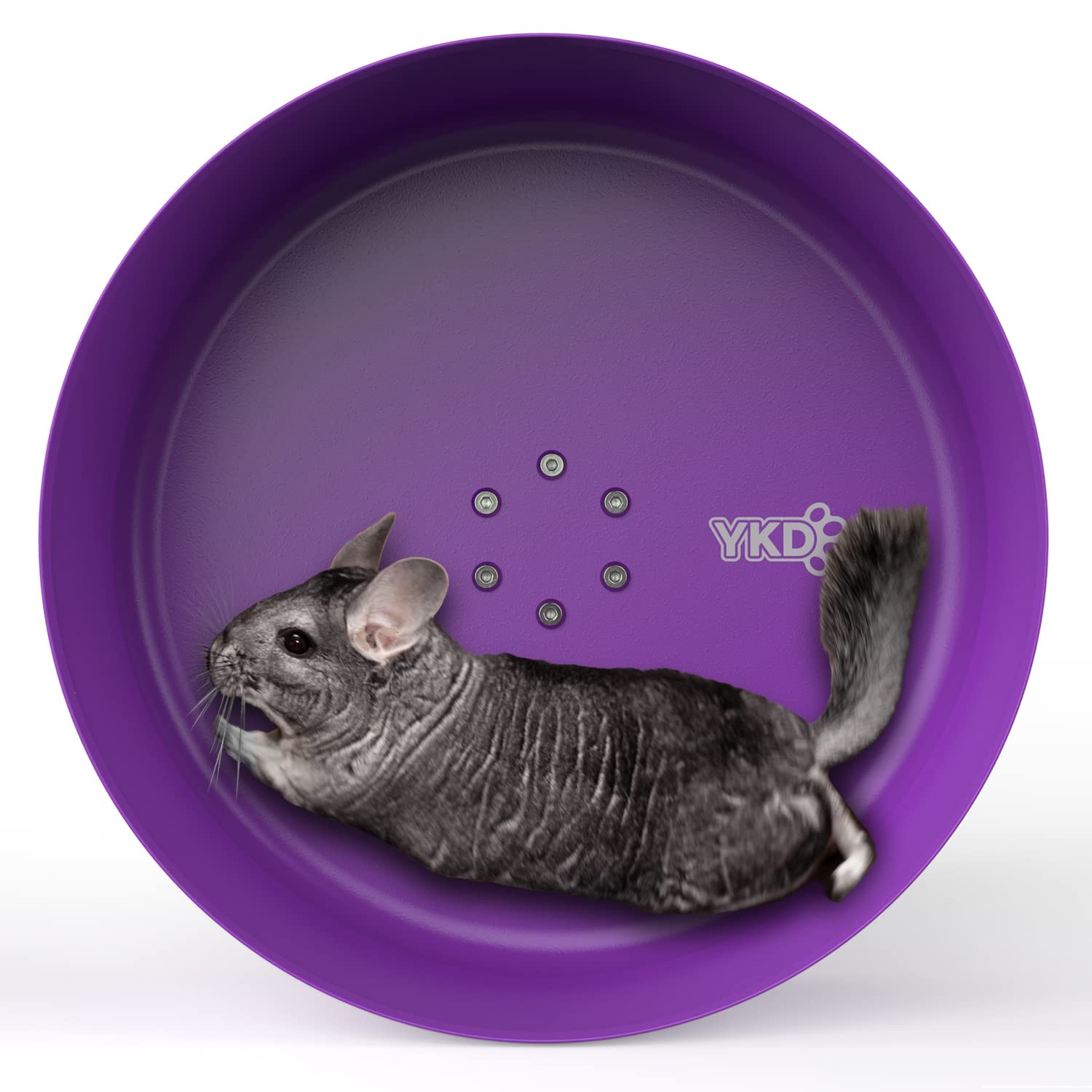 15'' Aluminum Alloy Chinchilla Exercise Wheels - Large Small Animals Running Wheels For Chinchilla Syria Hamsters Fancy Rats Hed