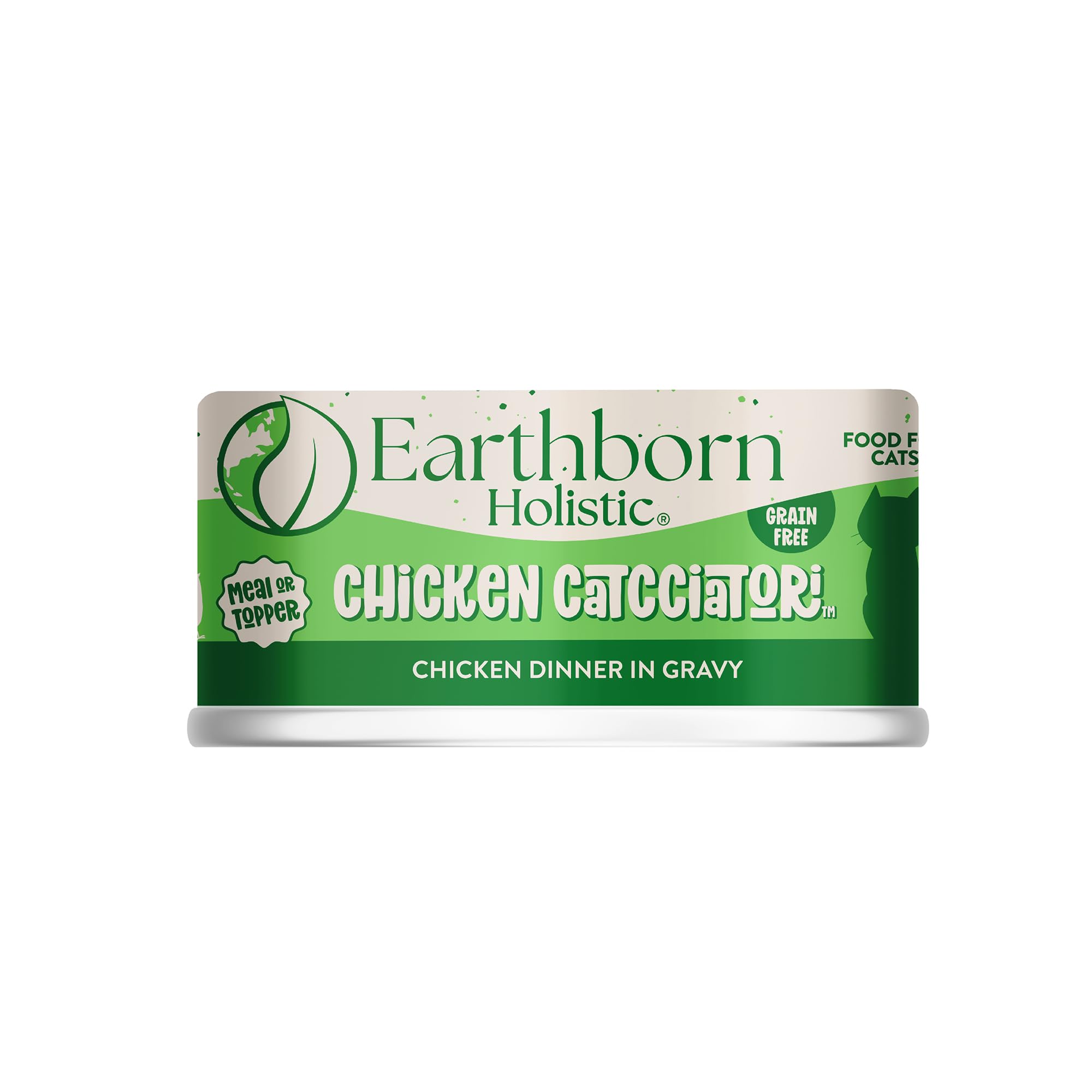 Earthborn Holistic Chicken Catcciatori Grain-Free Moist Cat Food 3 Ounce (Pack of 24)