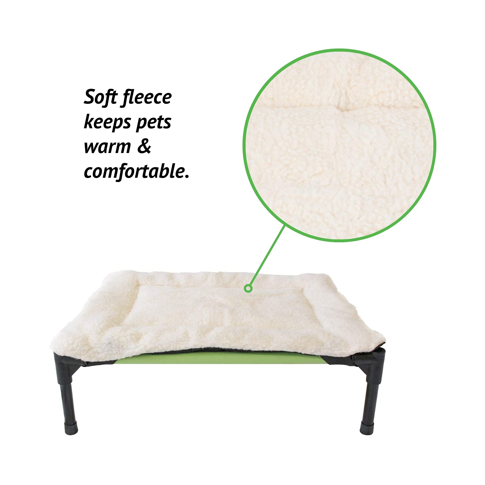 Midlee Fleece Dog Bed Topper For Dog Cot Beds (X-Large)