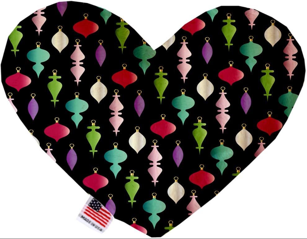 Christmas Pet and Dog Plush Heart or Bone Toy, &quot;Candy Cane Lane Group&quot; (Available in different sizes and 8 different patterns!) Christmas Cupcakes 6&quot; Plush Bone