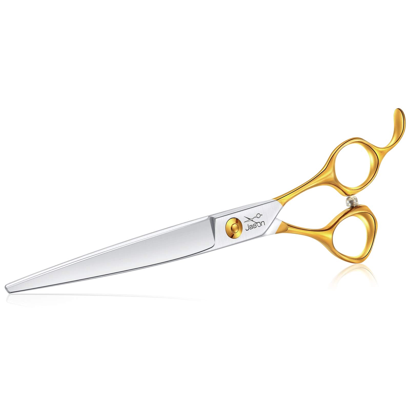 Jason 7.5' Dog Grooming Scissors Cats Trimming Shears Professional Pets Scissor Kit For Right Handed Groomers Gold Sharp Shear