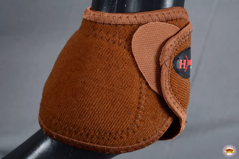 Hilason L M S Western Horse Leg Protection No Turn Bell Boots Pair | Horse Leg Boots | Horse Jumping Boots