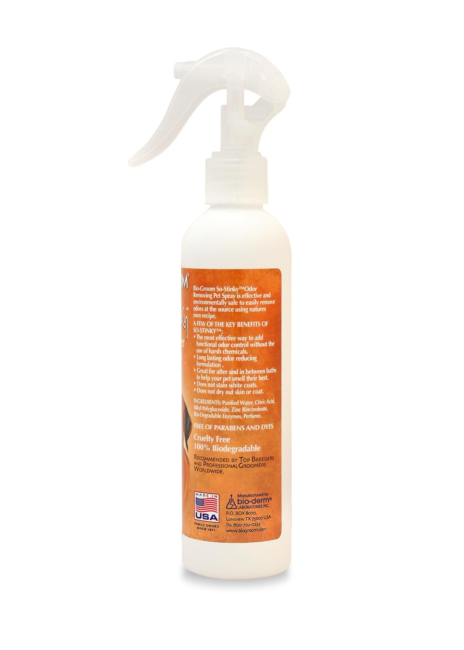 Bio-Groom So-Stinky Scented Odor Remover Pet Spray - Dog Bathing Supplies, Cat & Dog Grooming Supplies, Cruelty-Free, Made In Us