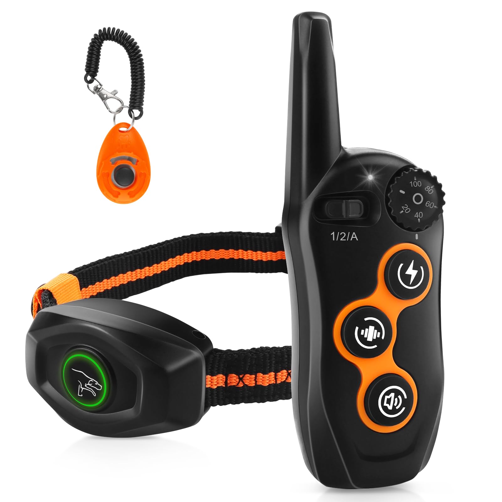 GwagwaQueen Bark Collar  Automatic and Dog Training Combo | with Remote ,Control Range 1300ft, 3 Modes 99 Adjustable Levels Col