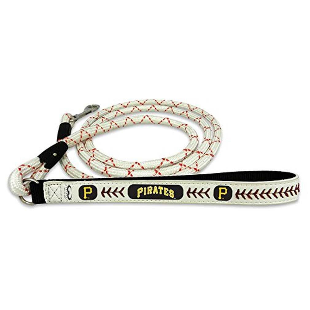 Gamewear Mlb Pittsburgh Pirates Pet Leashbaseball Leather Frozen Rope, Multicolor, Large