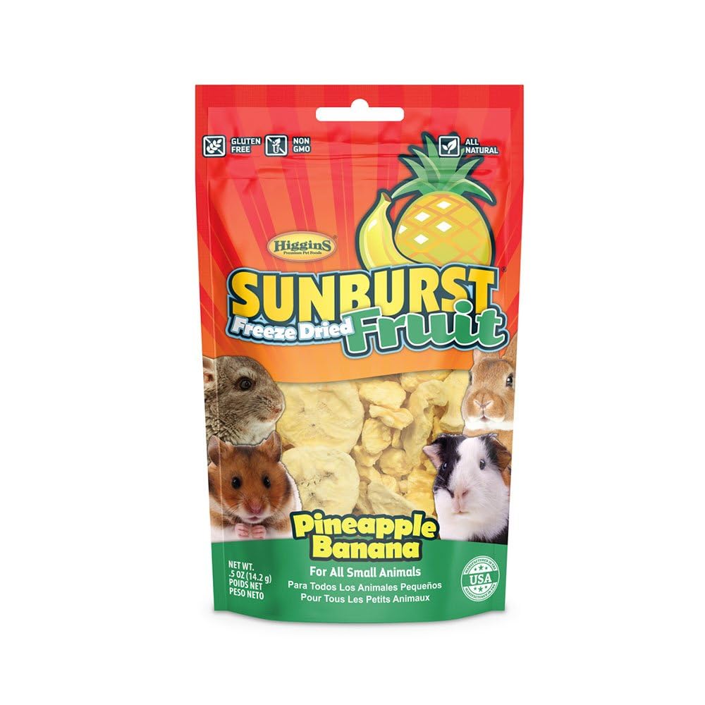 Higgins Group Sunburst Pineapple Banana Freeze Dried Fruit Treats, 0.5-Ounce Bag