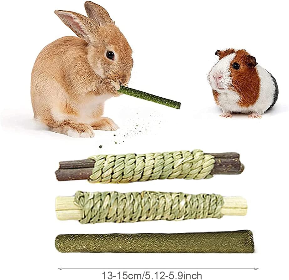 Dbeans Flourithing Rabbit Toys 30Pcs 3 Flavours For Teeth Grinding - Chew Toys For Hamsters, Guinea Pigs, Chinchillas