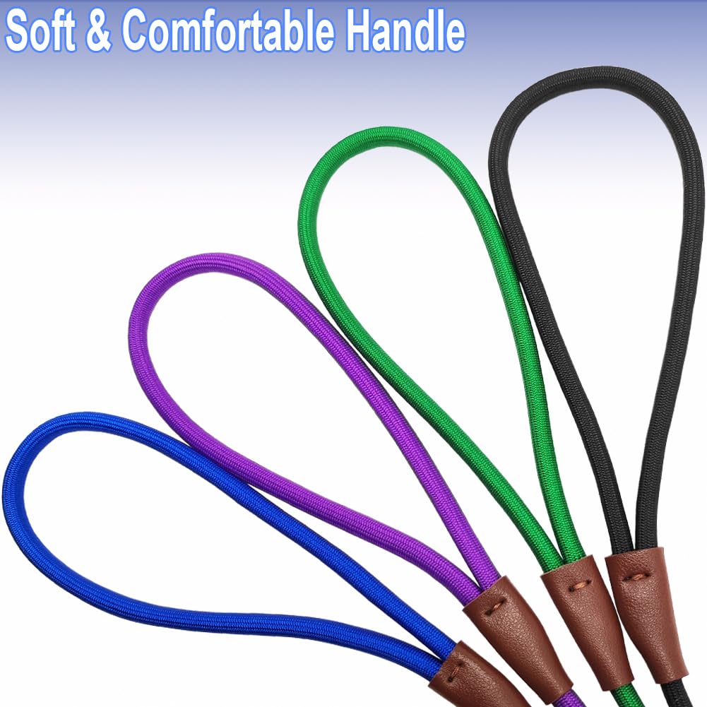 Sepxufore Small Dog Leash, 1/4'' By 6/8/10 Ft Lightweight Strong Nylon Rope Leash, Bright Classic Lead For Small Pets/Puppy/Cat