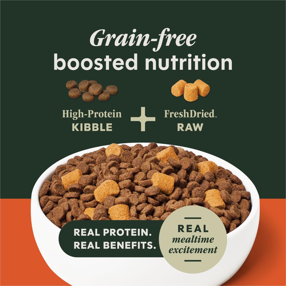 Instinct Raw Boost Gut Health, Natural Dry Dog Food with Freeze Dried Pieces, Grain Free Recipe - Real Chicken, 3.5 lb. Bag