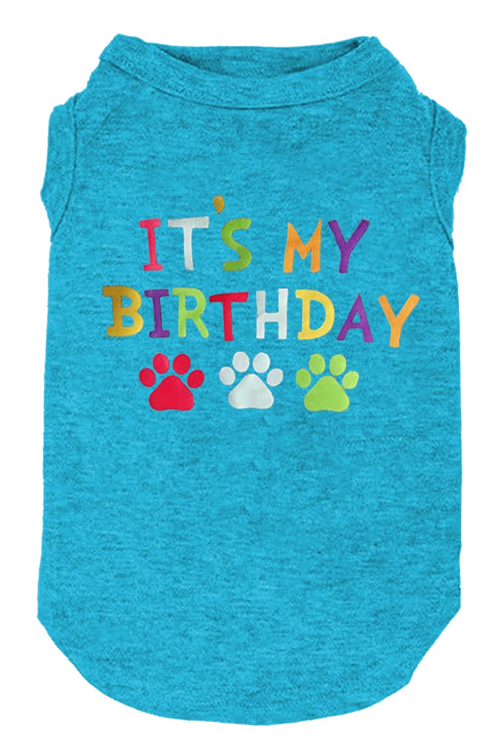Dog Birthday Gift Clothes Boy Girl Birthday Shirt for Small Large Dog Brithday Vest for Doggy Puppy Clothes (1, 2, Small, Blue22