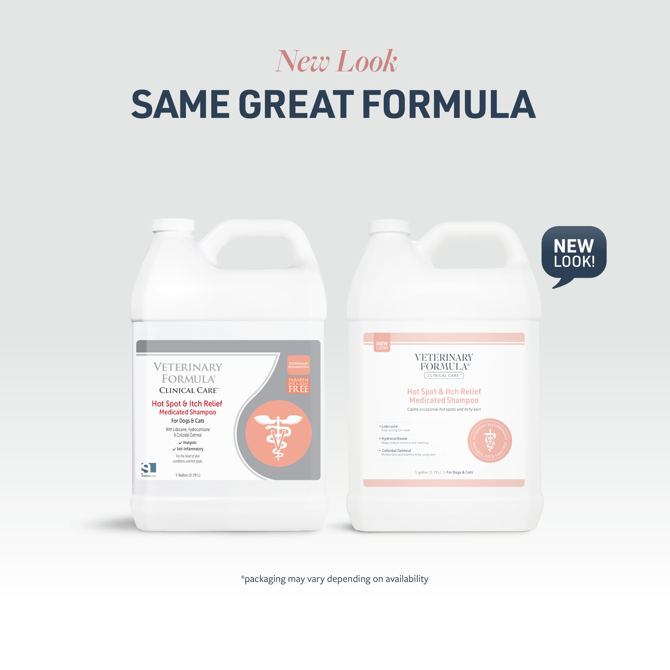 Veterinary Formula Clinical Care Hot Spot & Itch Relief Medicated Shampoo For Dogs And Cats 128Oz - Helps Alleviate Sensitive Sk