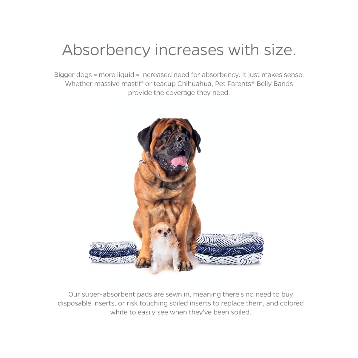 Pet Parents Premium Washable Belly Bands For Male Dogs & Extendrs, (3Pack) Of Male Dog Diapers & Male Dog Belly Bands, Color: Kahuna, Size: Medium Dog Diapers Male