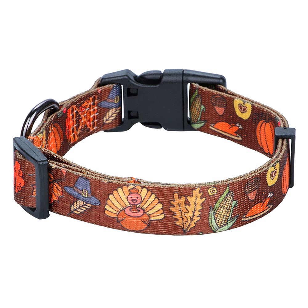 Rhea Rose Fall Halloween Thanksgiving Dog Collars Large Size