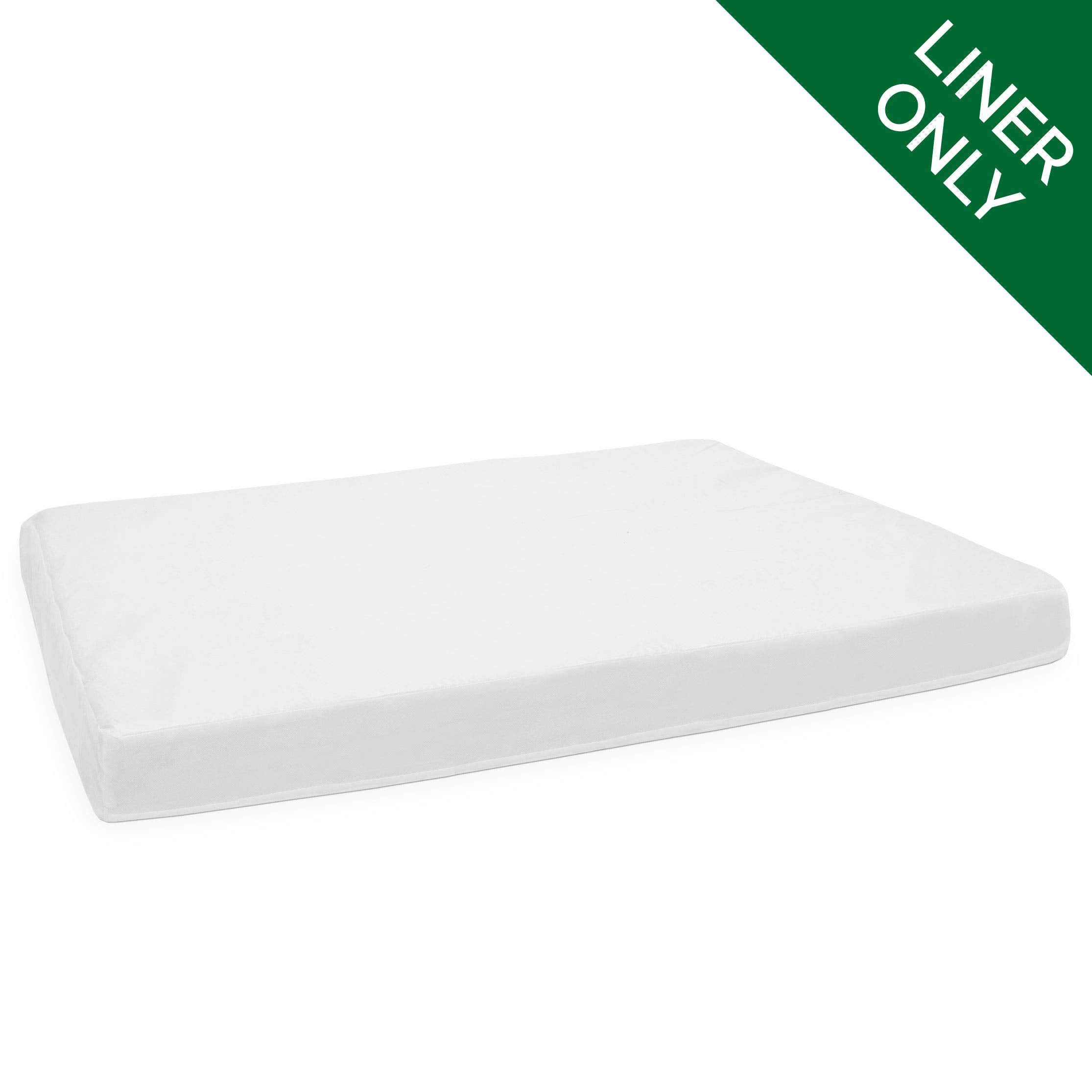 Furhaven Dog Bed Liner - Water-Resistant Foam Mattress Protector Cover, Medium, White, Model LNR-32316005