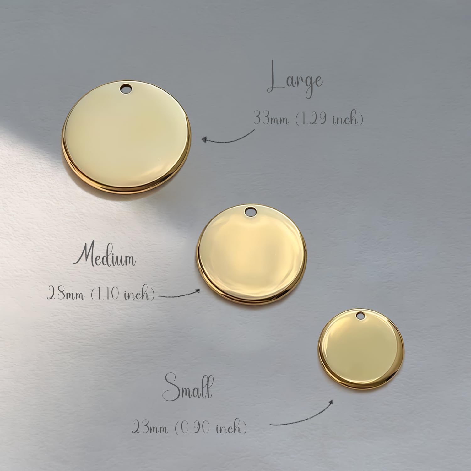 Flower Crown Pattern Art Design - Customizable Cats Dogs Id Tags - Stainless Steel Deep Engraving (Design)