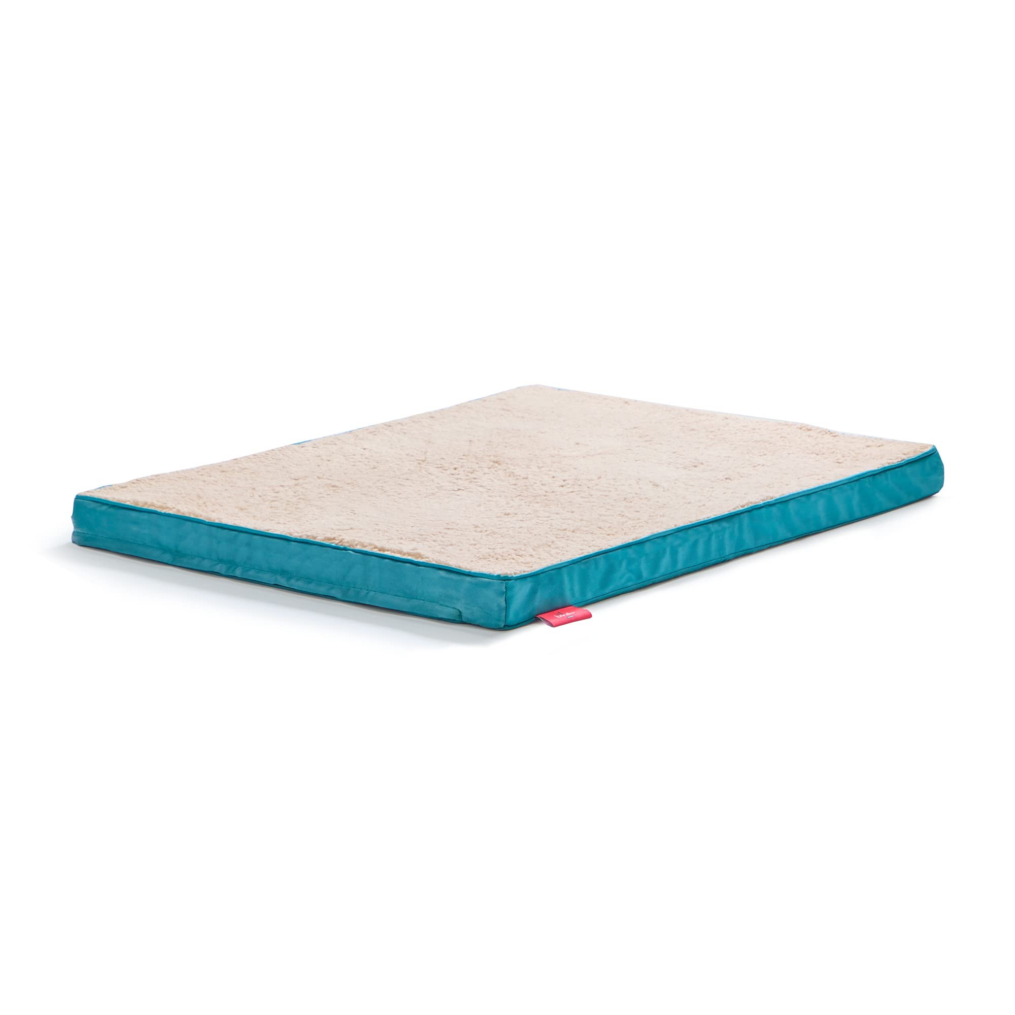 Brindle Dog Bed - Orthopedic Pet Bed - Dog Crate Bed With Machine Washable Cover - 2' Medium Dog Bed - Teal