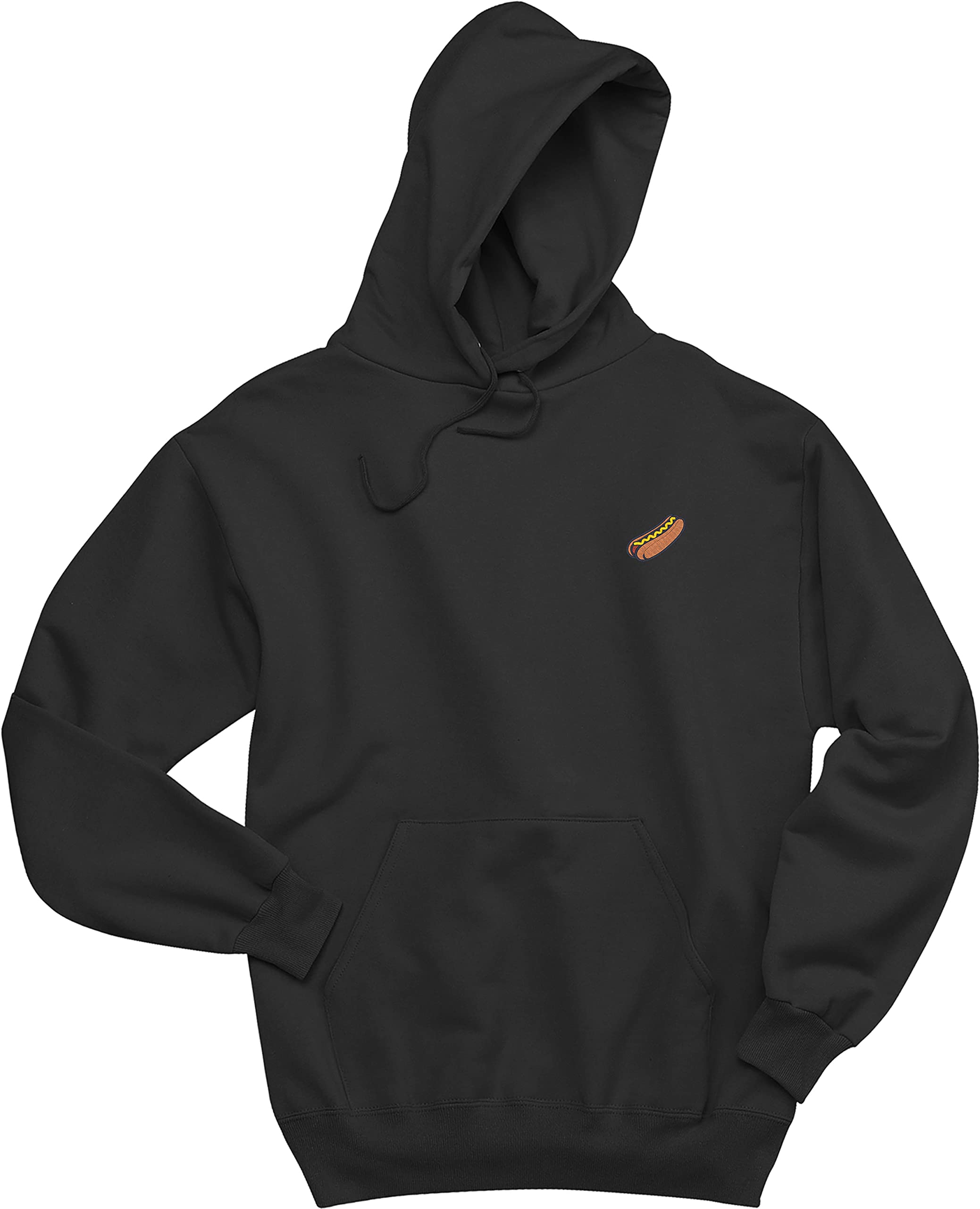 Hot Dog Hoodie-0042-M-Black