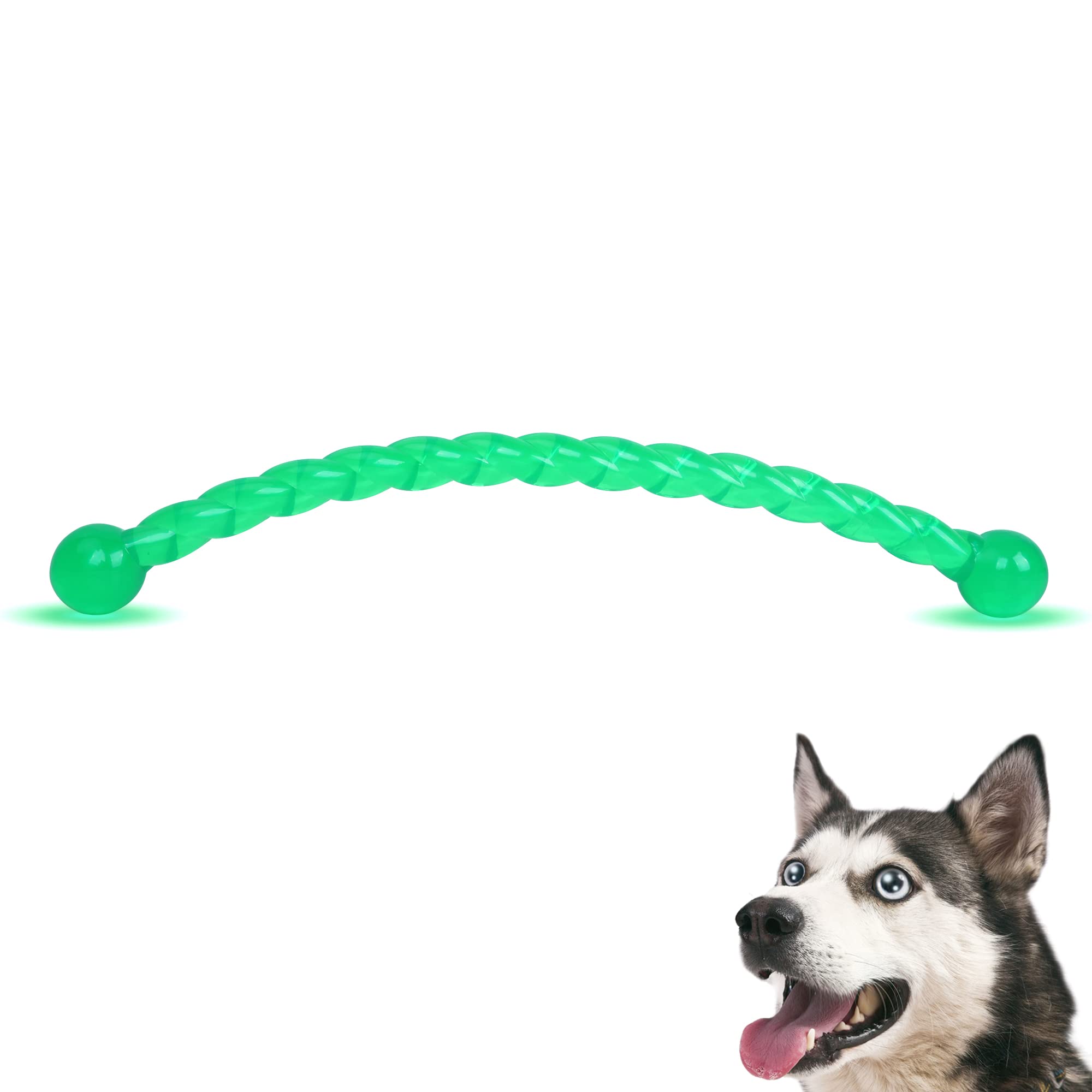 Ycozy Dog Chew Toys 19'' Long For Medium/Large Dogs Aggressive Chewers, Rubber Dog Rope Toys Knot Teething Toys Almost Indestruc