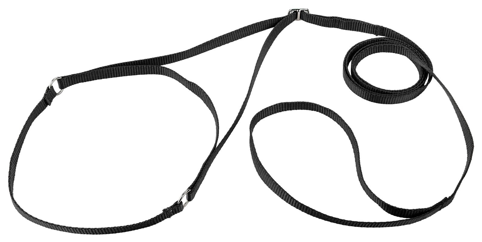 Country Brook Design Nylon Martingale Dog Show Lead - Black