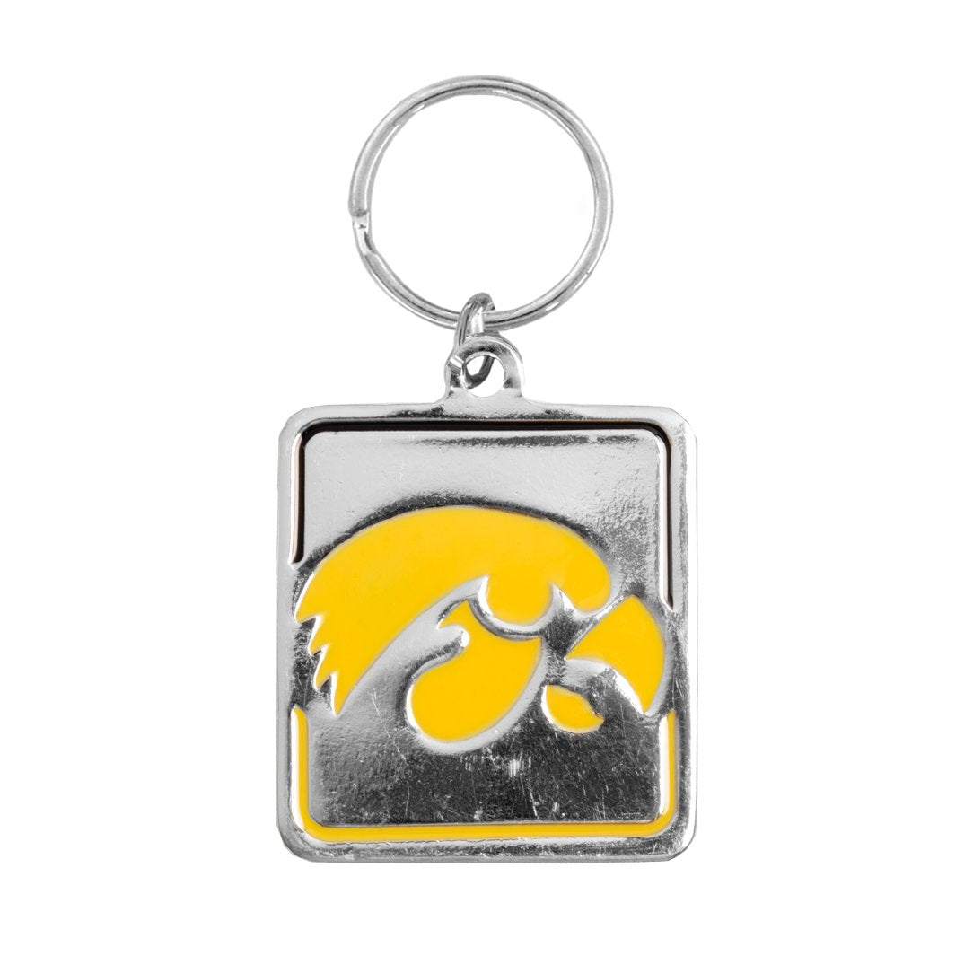 Little Earth Ncaa Iowa Hawkeyes Pet Collar Charmncaa Pet Collar Charm, Silver, 1.25' By 1.325'