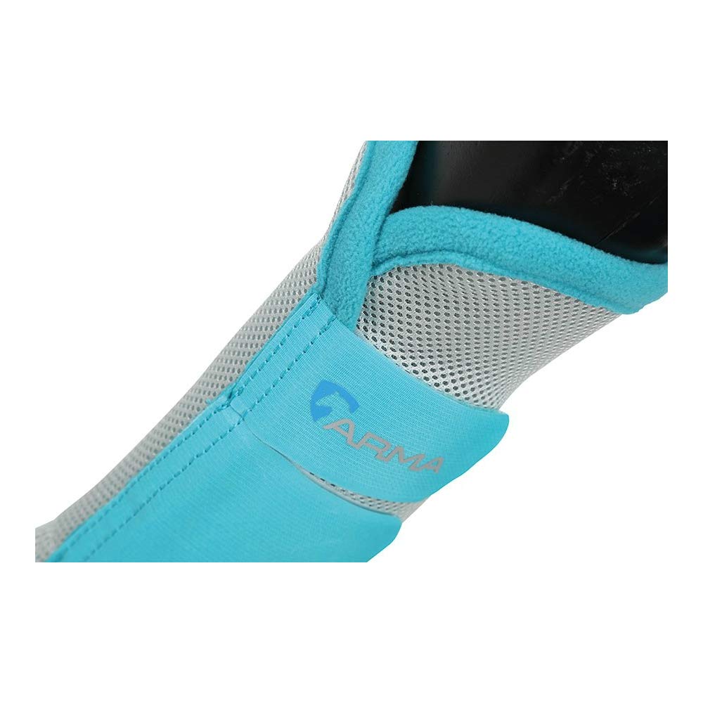 Shires Equestrian Horse Airflow Turnout Socks Teal Cob