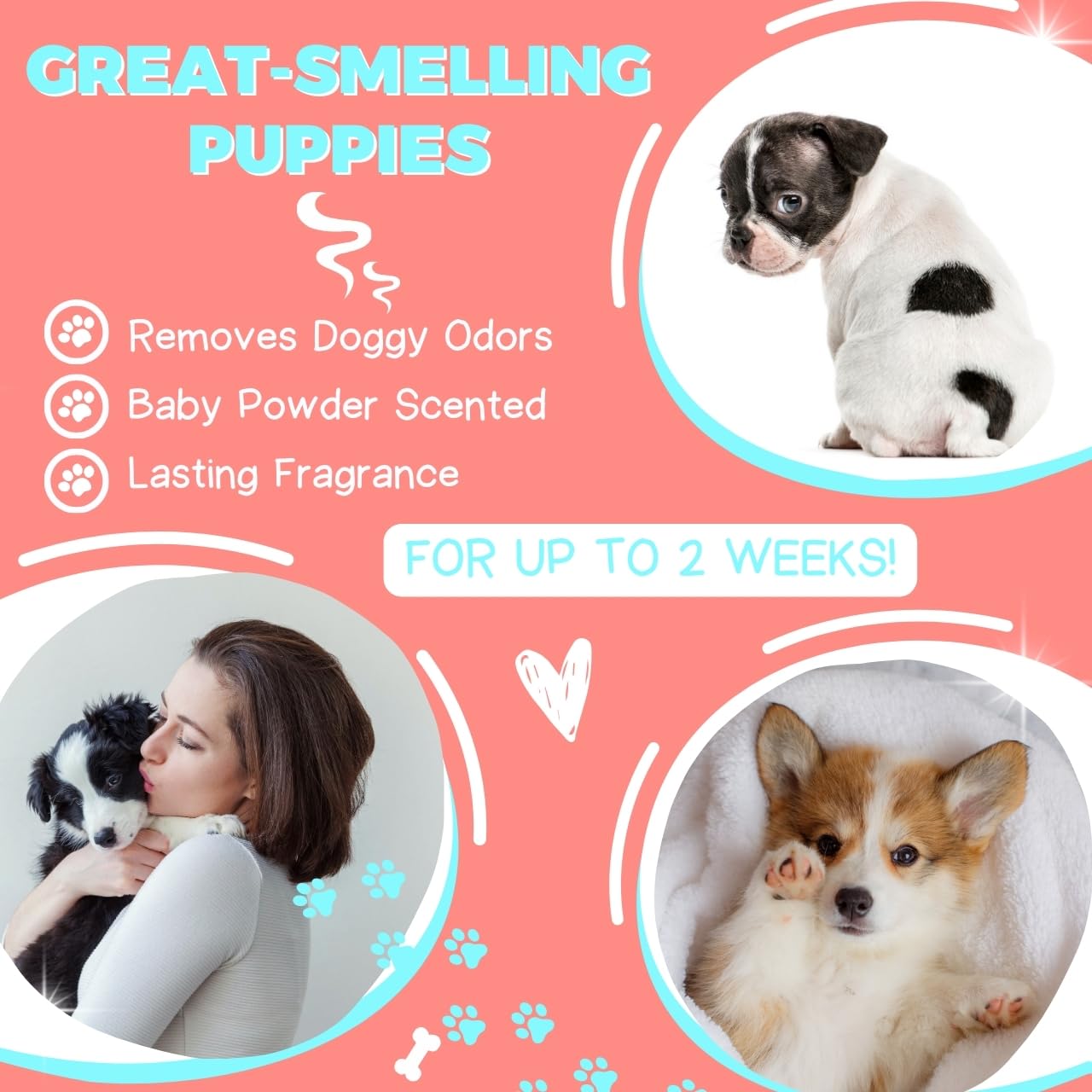 Alpha Dog Series Natural Puppy Shampoo and Conditioner Tear Free with Aloe Vera, pH-Balanced Shampoo for Puppies, Tearless Dog S