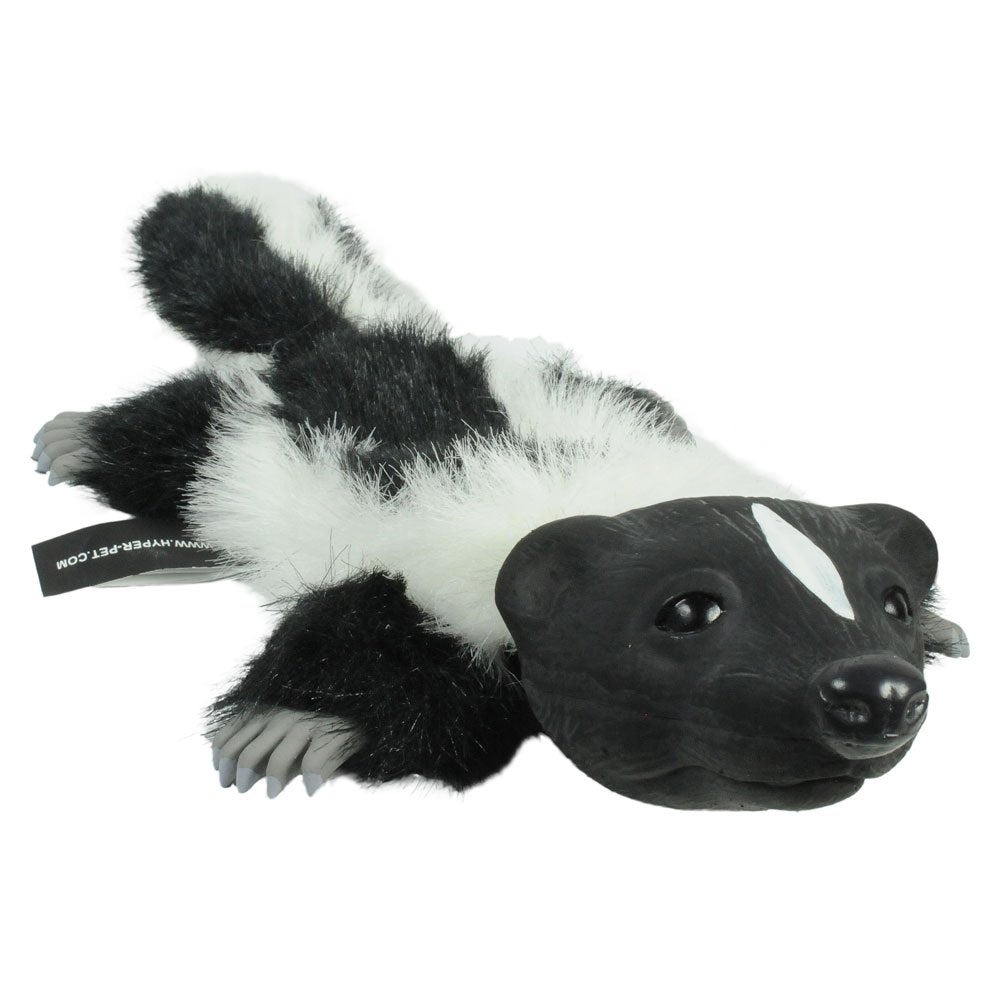 Hyper Pet 48847 Real Skinz Dog Toy, Skunk,Black/White