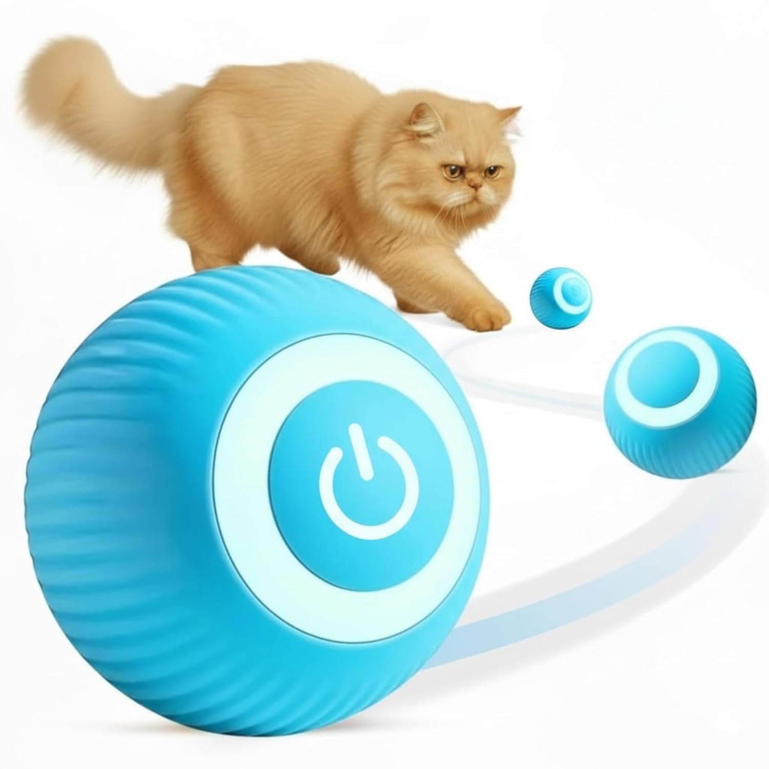 Interactive Rolling Cat Ball Toy For Indoor Pets | Movement Play Ball For Cats | Fun Exercise & Activity Toy