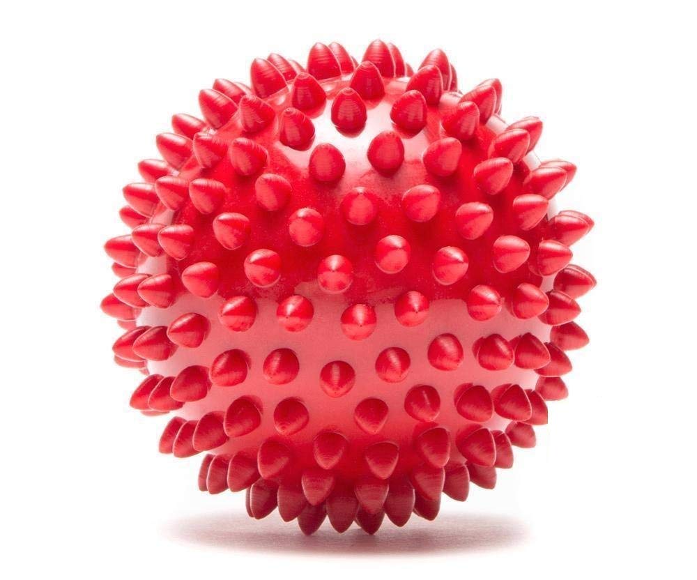 PSK Rubber Dog Ball Spiked Best for Dog Training Dog Toy (Color May Vary)