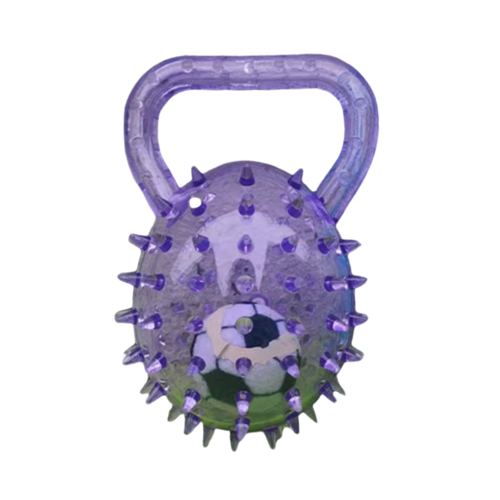 BNF Spiky Dog Chew Toy Chewable Toss Ball Game Reliable Interactive Squeaky Ball PurplePet Supplies/Dogs/Toys/Squeak Toys