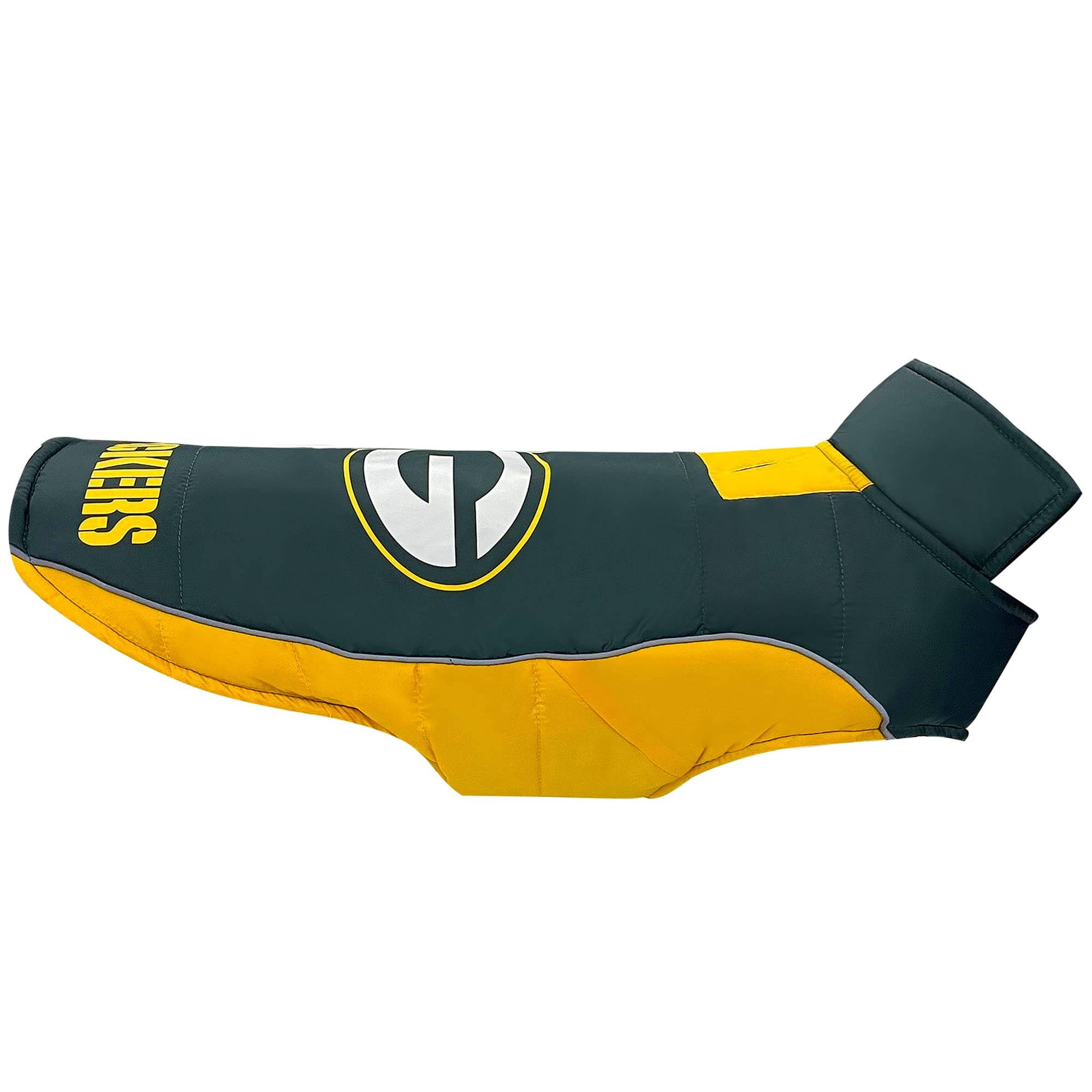 Nfl Green Bay Packers Puffer Vest For Dogs & Cats, Size Small. Warm, Cozy, And Waterproof Dog Coat, For Small And Large Dogs/Cat