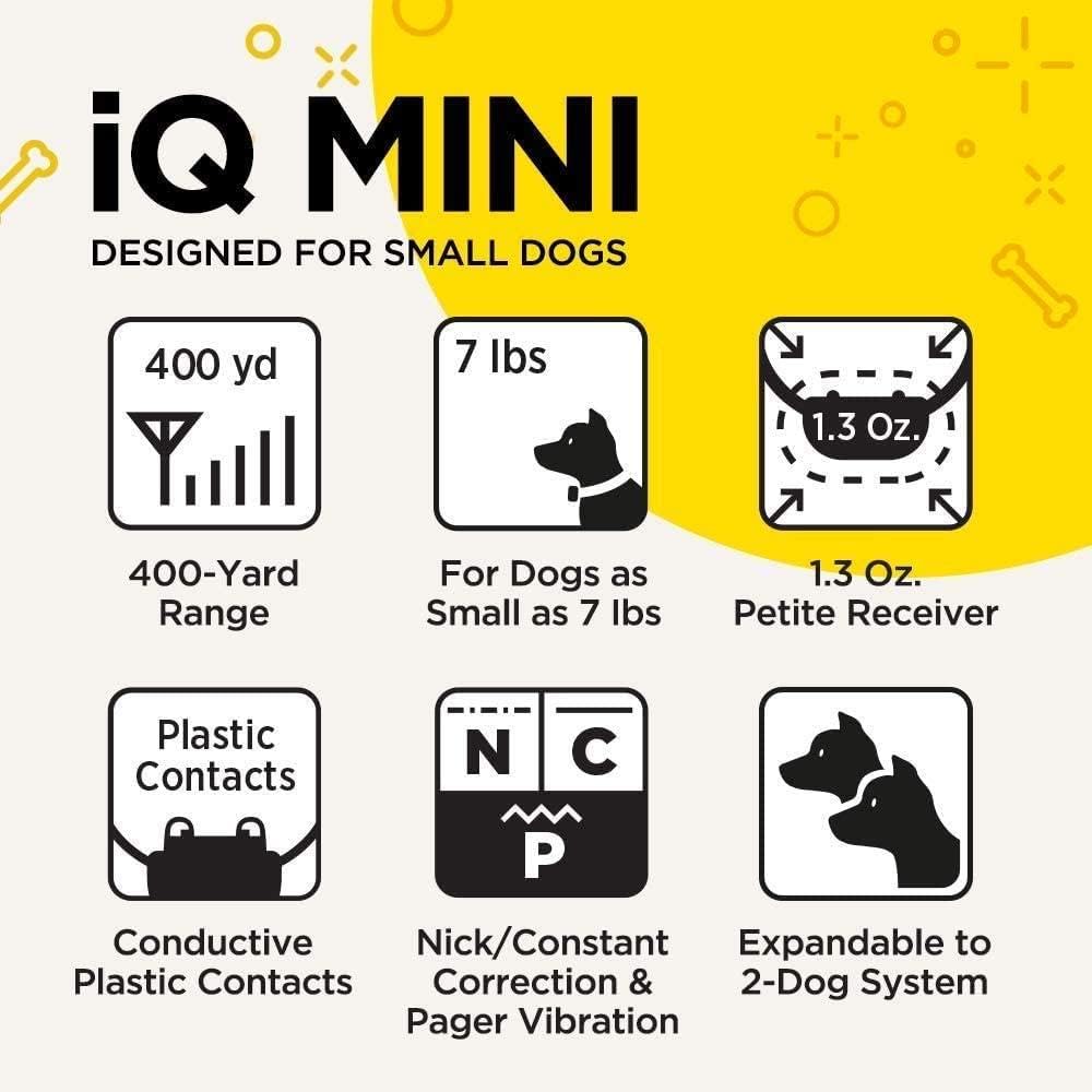 Dogtra Iq Mini Rechargeable Waterproof Mini Dog Training E-Collar With Water-Resistant Remote