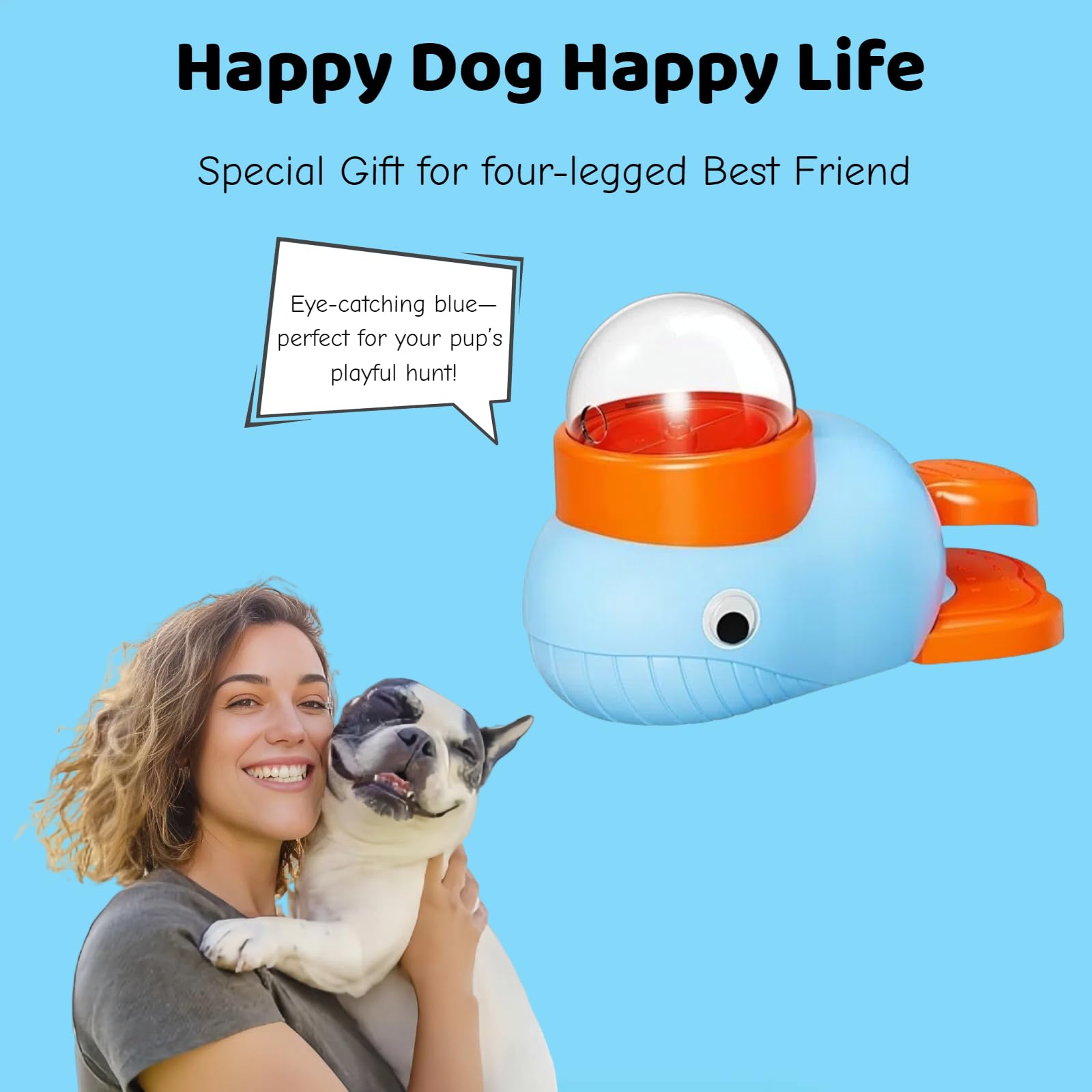 KPWIN Dog Treat Dispenser Toy, Cat Puzzle Feeder, Interactive Durable Yellow Duck-Shaped Puzzle Feeder for Dog Cat Treat Toy (Wh