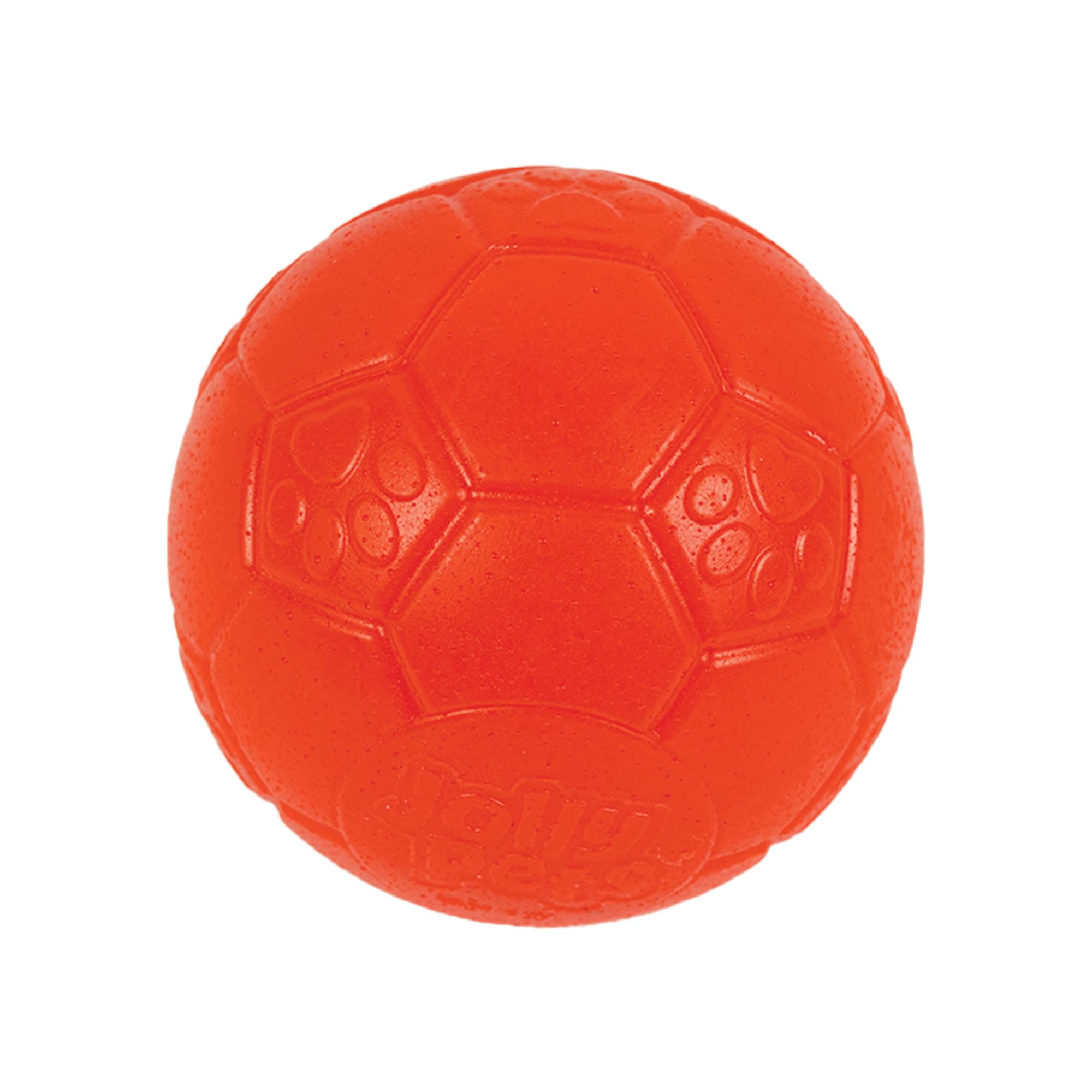 Jolly Pets Mini Jolly Soccer Ball; Floating-Bouncing Dog Toy; 4'' Orange
